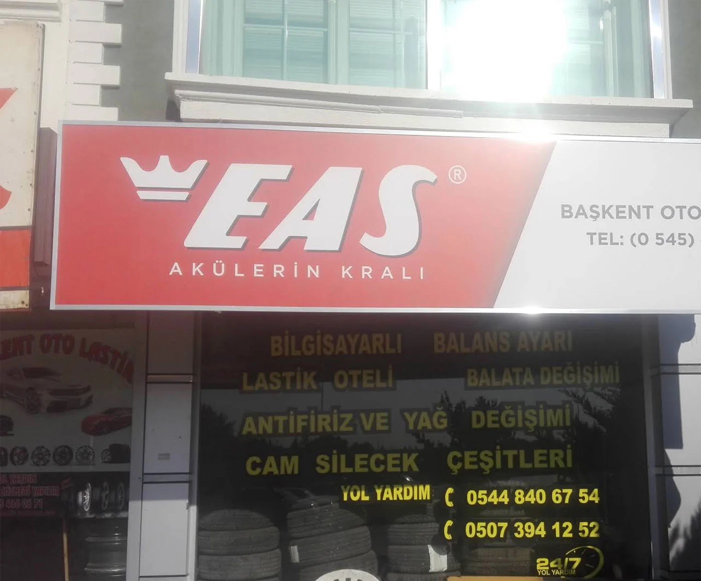 lastikçi akü iş yeri şeker